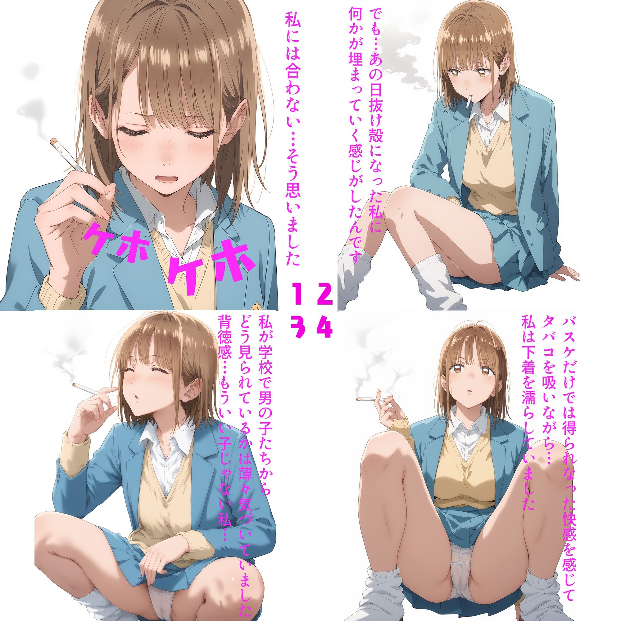 （アオ◯ハコ）憧れの先輩、染まる。（NTR作品） サンプル3ページ目