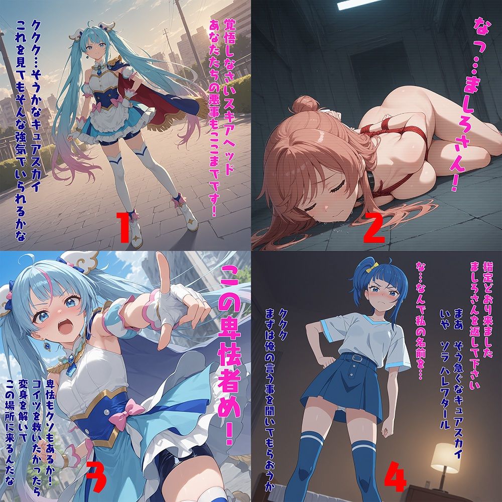 （プ◯キュア）ヒーロー廃業〜正義女子がビッチになるまで〜（NTR作品） サンプル1ページ目