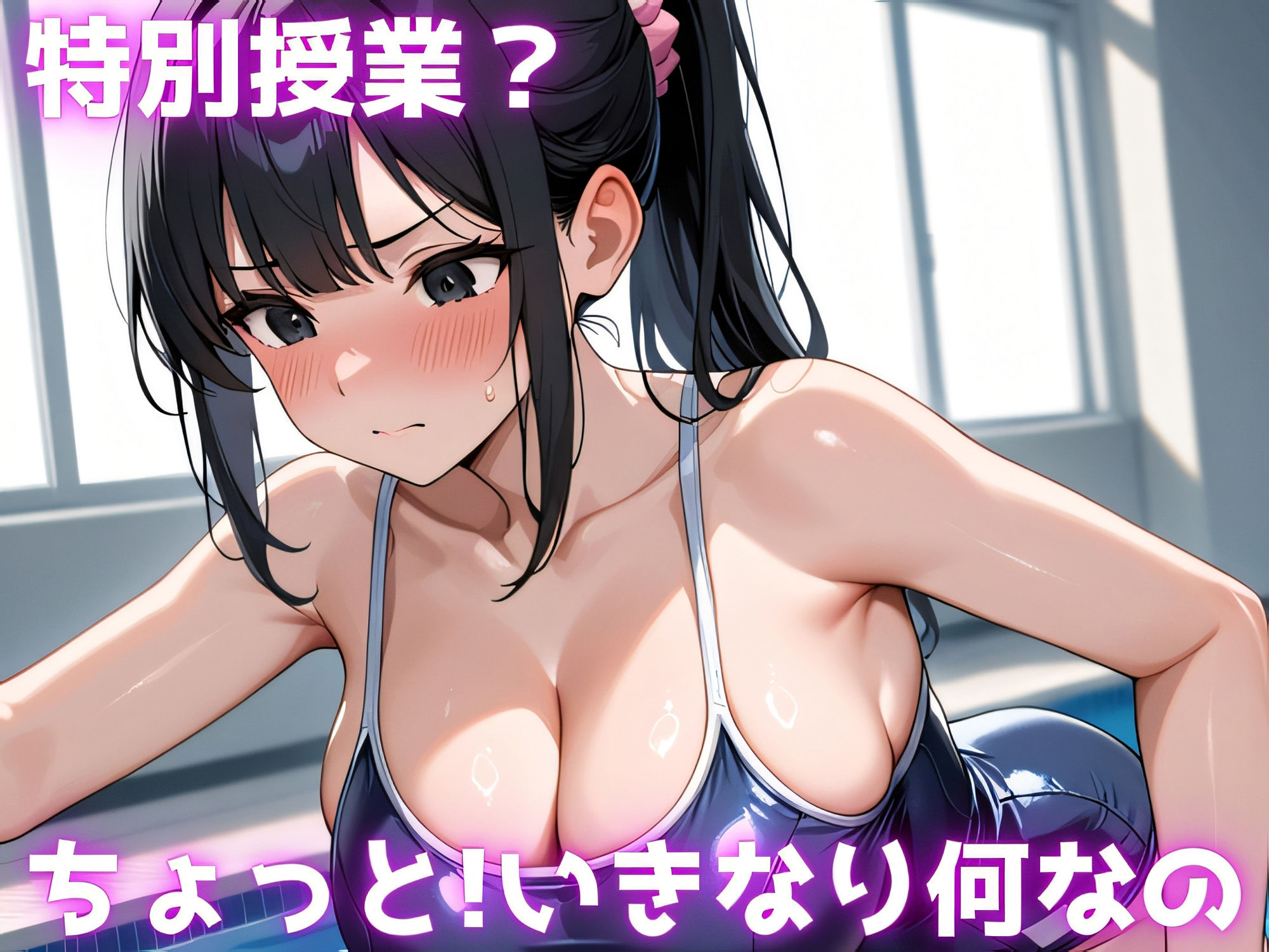 【4K×500枚】危険日直撃！種付けアカデミー スク水J〇編 サンプル1ページ目