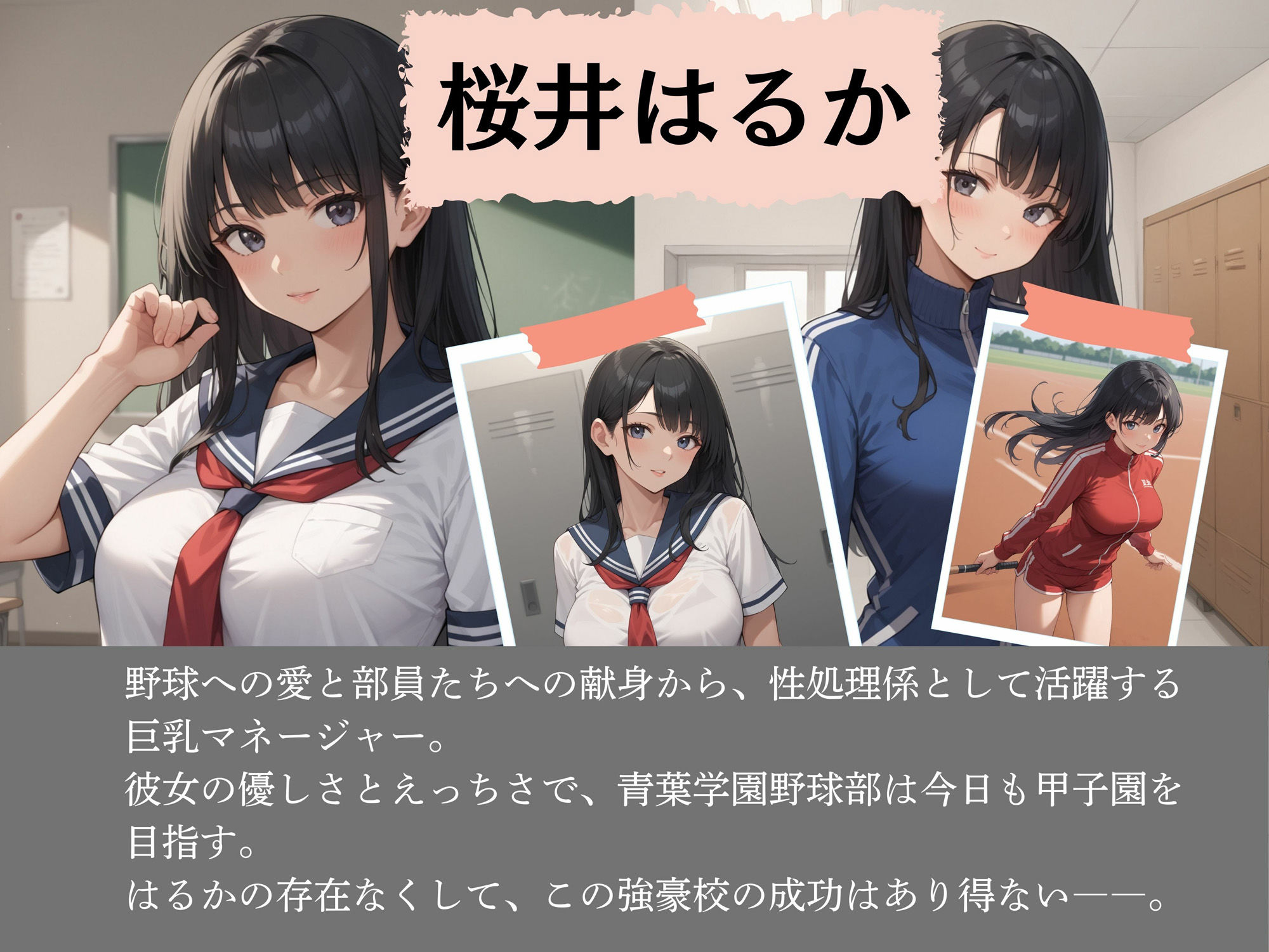 巨乳マネージャーは強豪野球部の性処理係 サンプル1ページ目