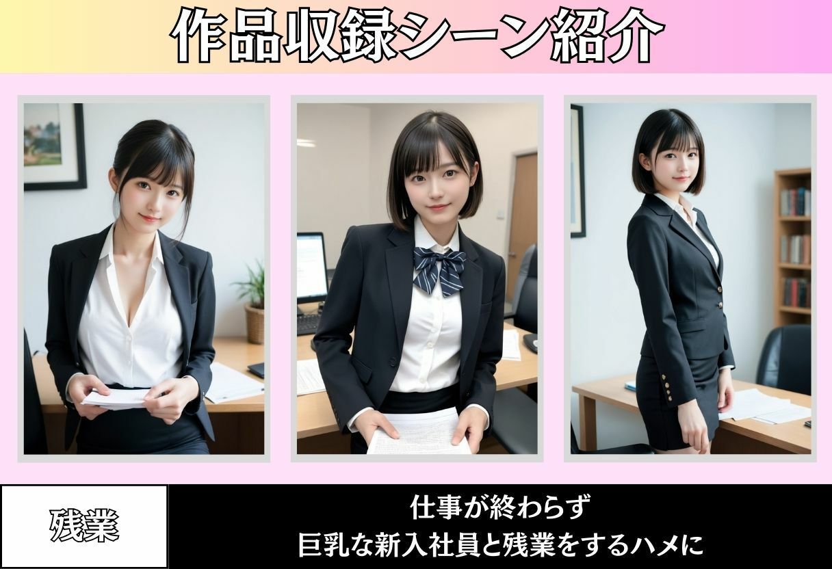 新人OLと深夜残業 サンプル2ページ目