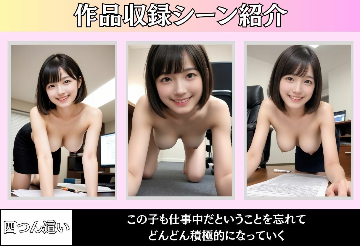 新人OLと深夜残業 サンプル6ページ目
