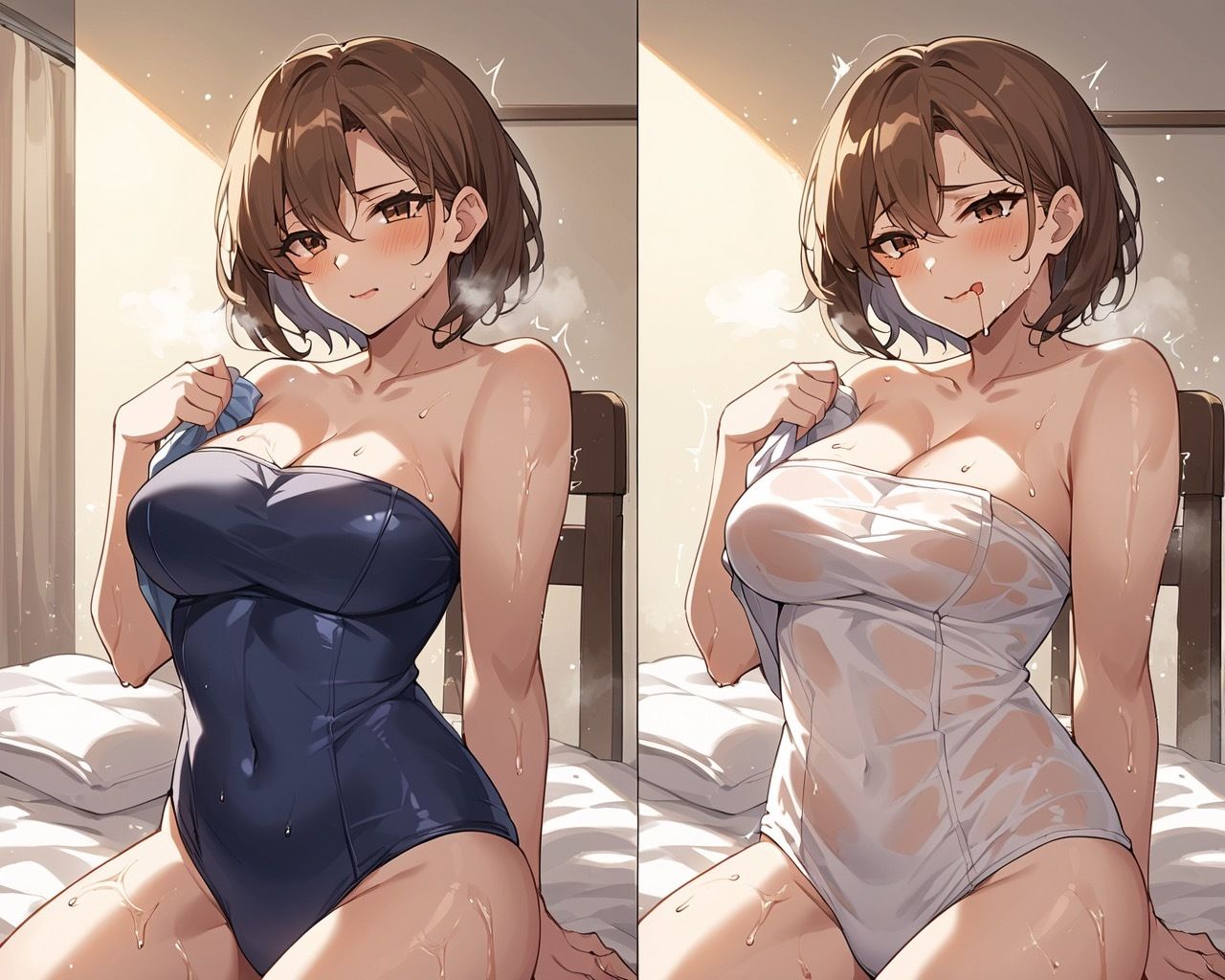 妻とレスが続いているので、ブルマを履かせてみた サンプル1ページ目