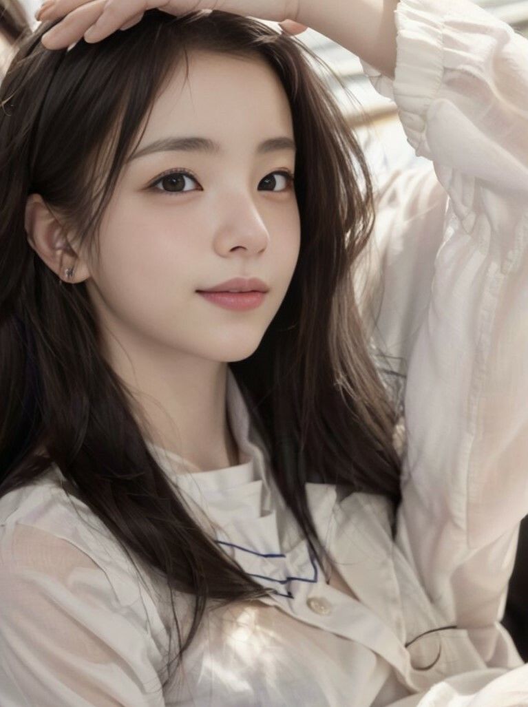 【実写系・AI生成】女子校生の学園ライフ、全部見せます！瞳美ちゃん編 サンプル1ページ目