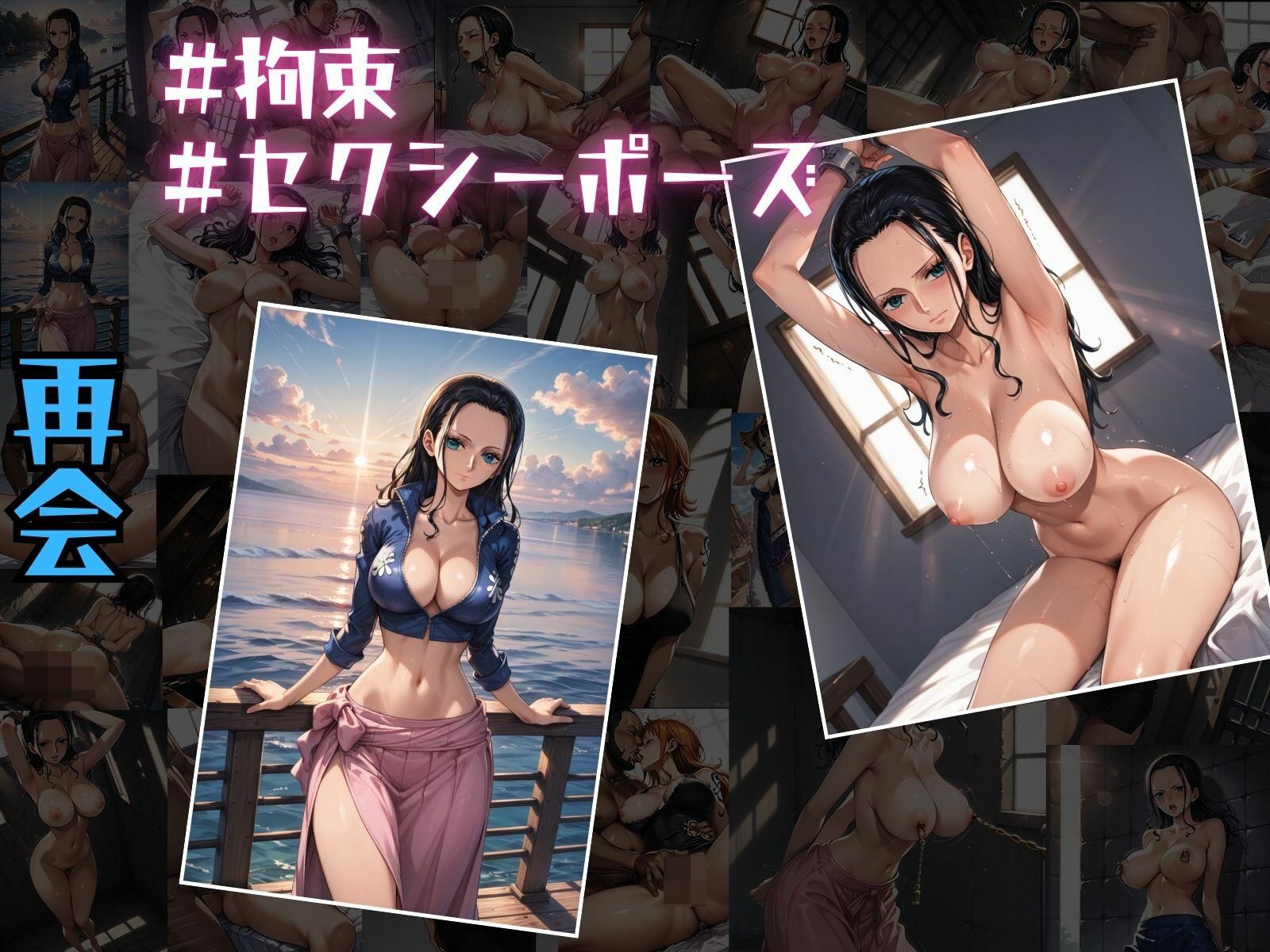 巨乳海賊狩り 2 番外編 〜三角木馬乱れ咲く百花繚乱〜 本編未公開含む全イラストCG集 500ページ サンプル2ページ目