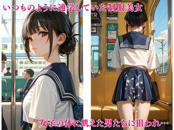 通学途中の電車で痴●  男たちの標的になってしまった制服美女の話 サンプル1ページ目