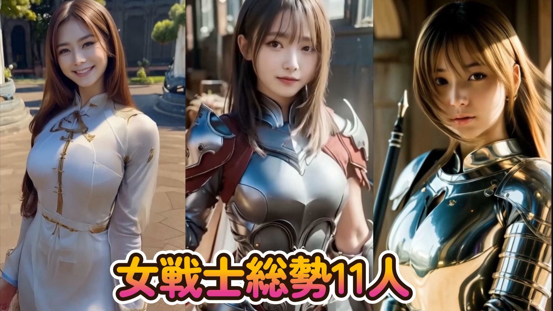 【動画】女戦士  総勢11名  コスチュームが徐々に破壊されていく動画 サンプル3ページ目