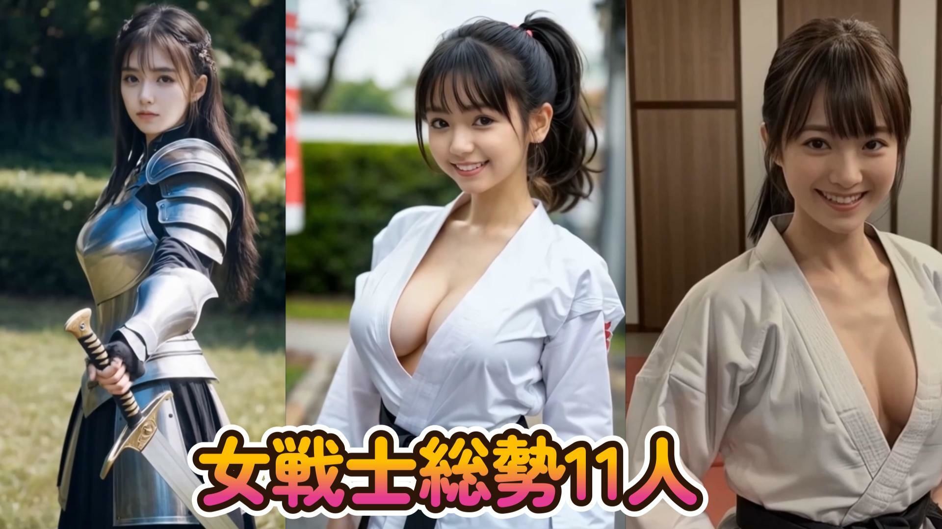 【動画】女戦士  総勢11名  コスチュームが徐々に破壊されていく動画 サンプル4ページ目