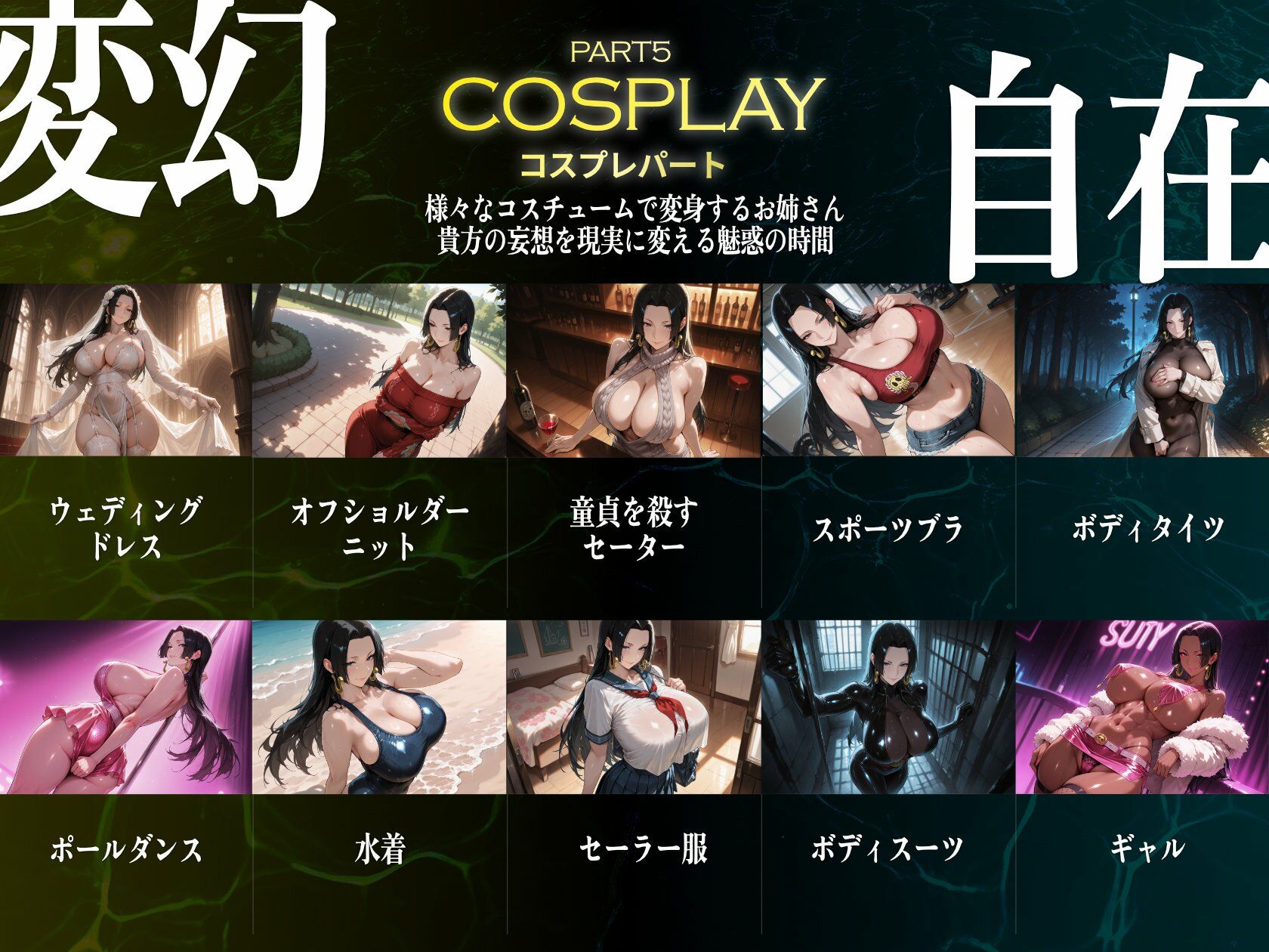 巨乳痴女同人CG集 エーテライト ボア・ハンコッ○編 サンプル6ページ目