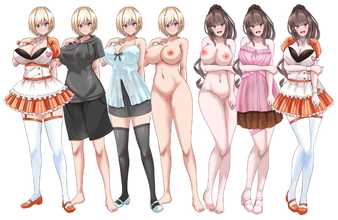 彼女がセクハラを受けてるようなので女体化してしまった俺がそのカフェに潜入した話 サンプル4ページ目