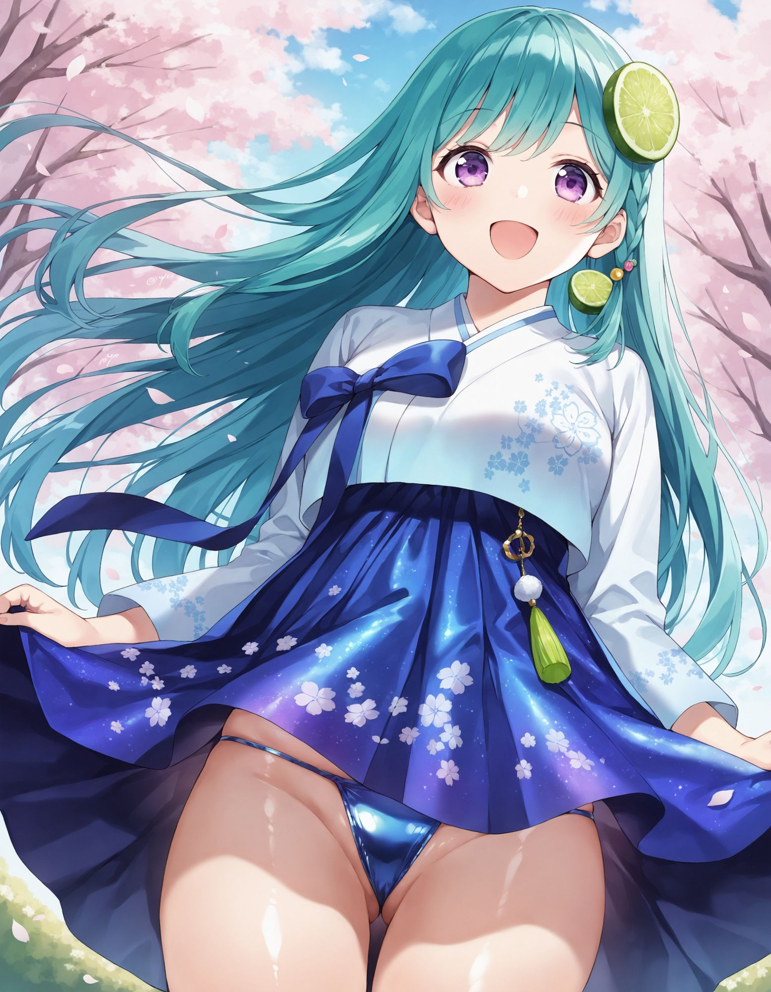 韓服でパンチラ サンプル1ページ目