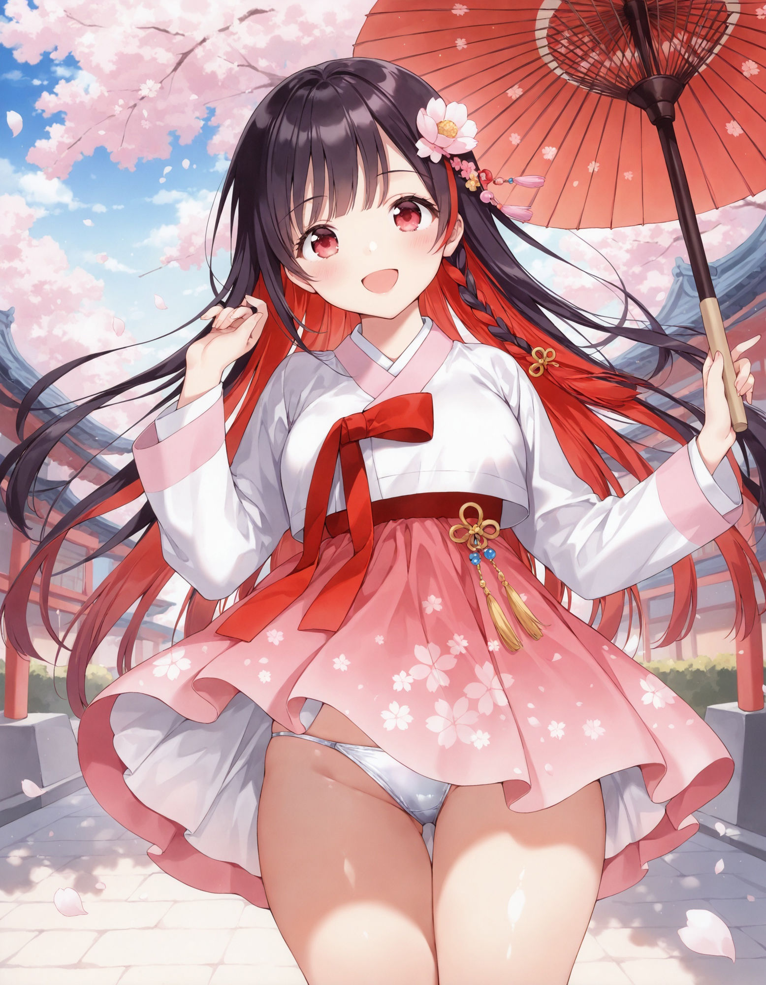 韓服でパンチラ サンプル3ページ目
