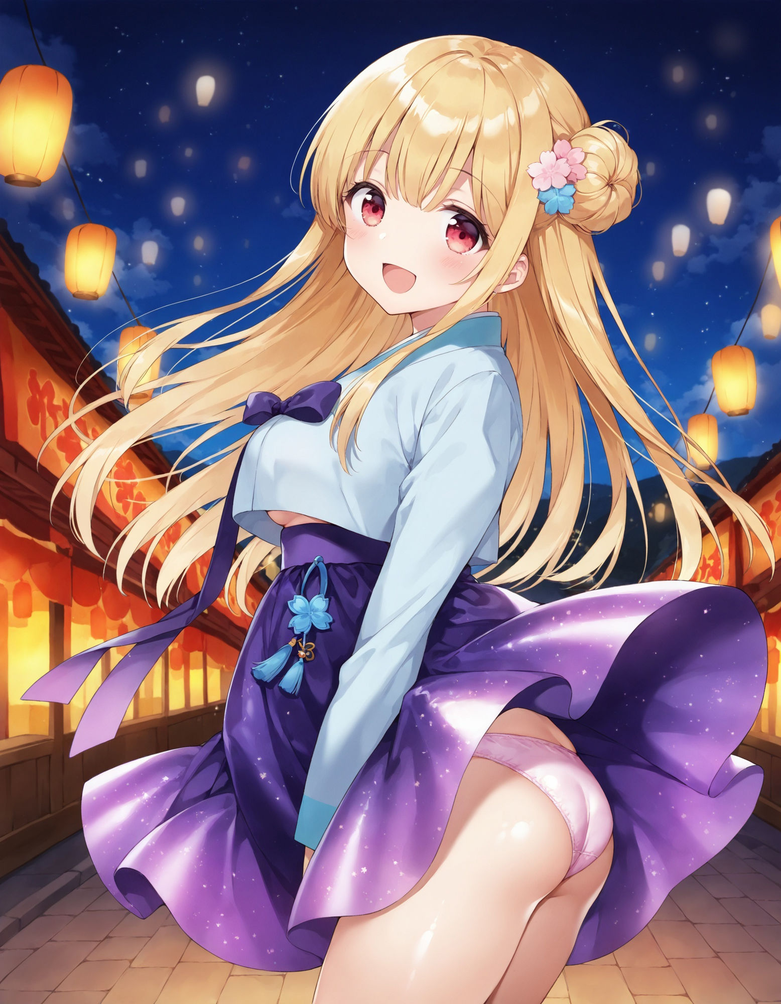韓服でパンチラ サンプル8ページ目