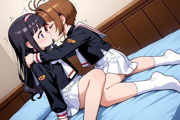 さ◯らと◯よの百合プレイ サンプル2ページ目