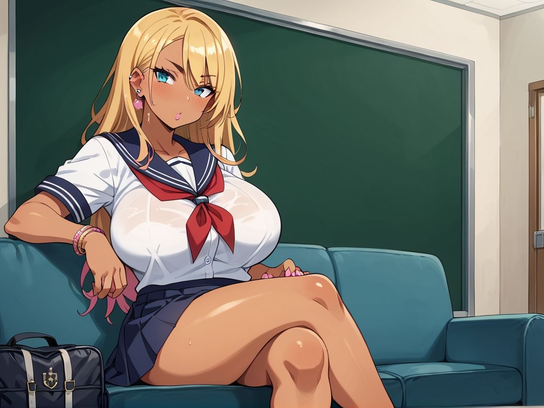 黒ギャル〜爆乳に種付け＆フェラ〜 サンプル9ページ目