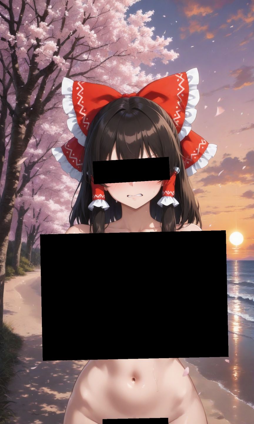 魔理沙は霊夢のえっちな写真を撮りたいようです。vol.26〜春の砂嵐の夕方の海編〜 サンプル3ページ目