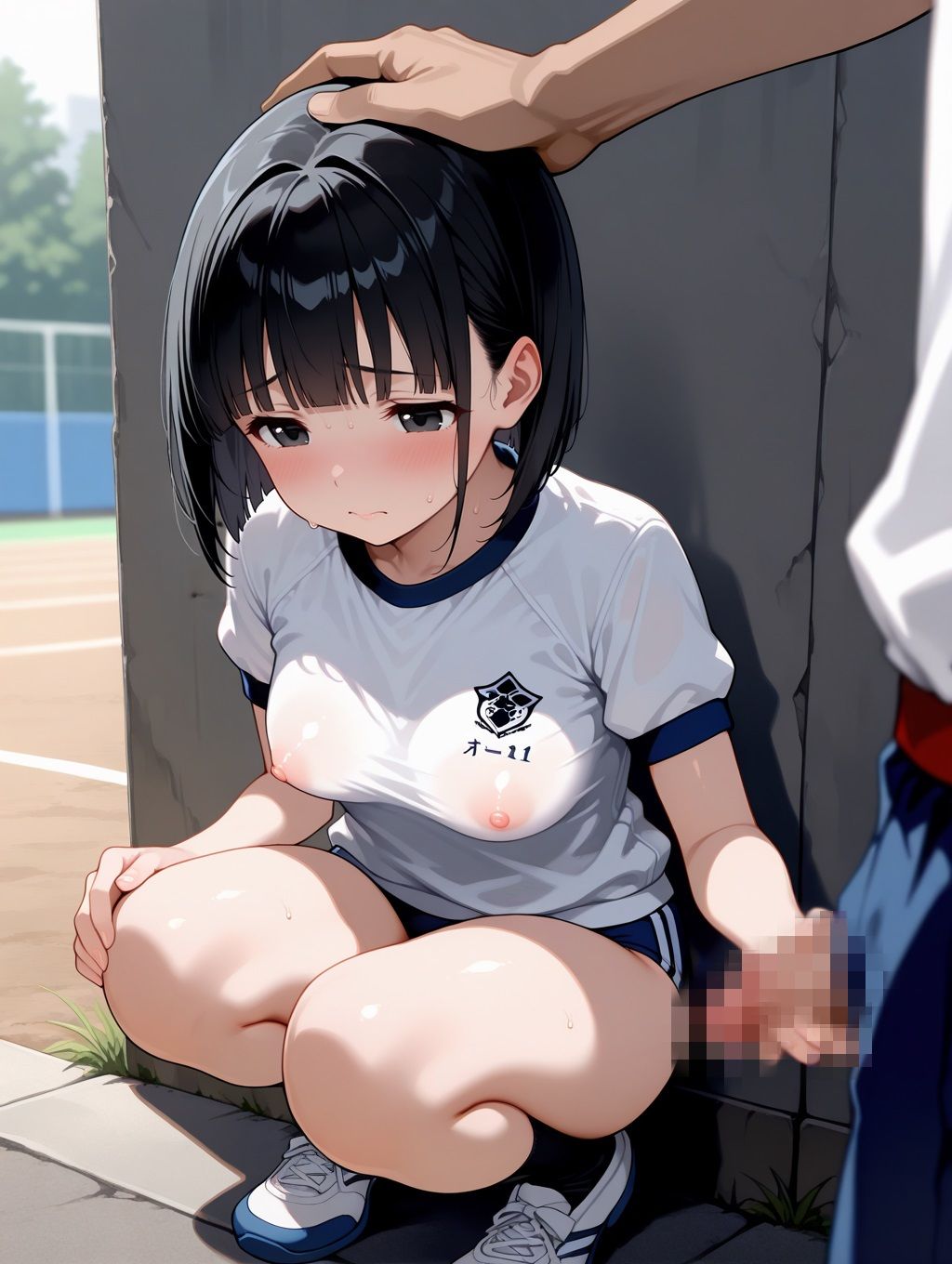 ウブな田舎娘に青姦中出し サンプル8ページ目
