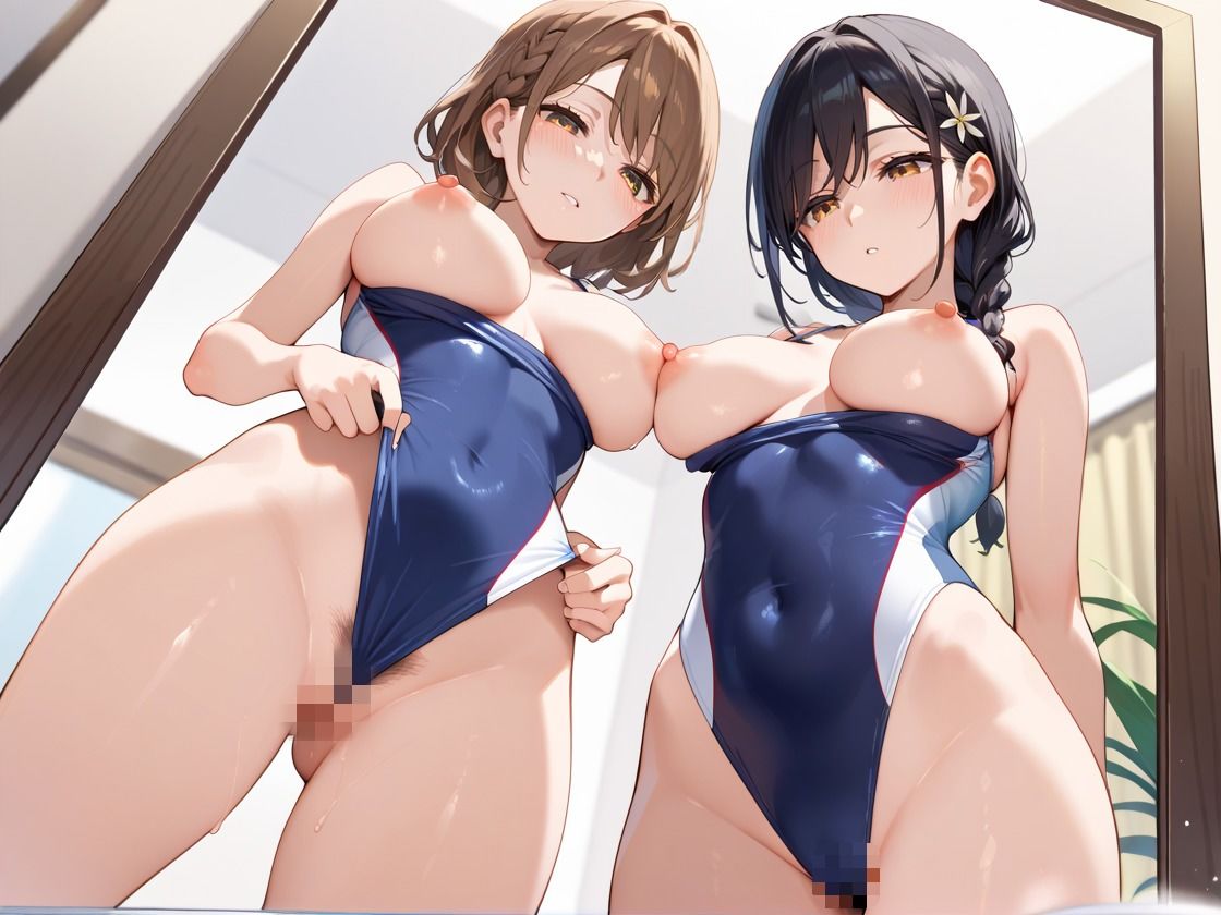 水着ハーレムしよっ！ サンプル1ページ目