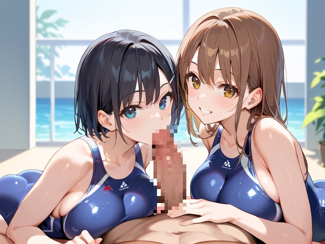 水着ハーレムしよっ！ サンプル5ページ目