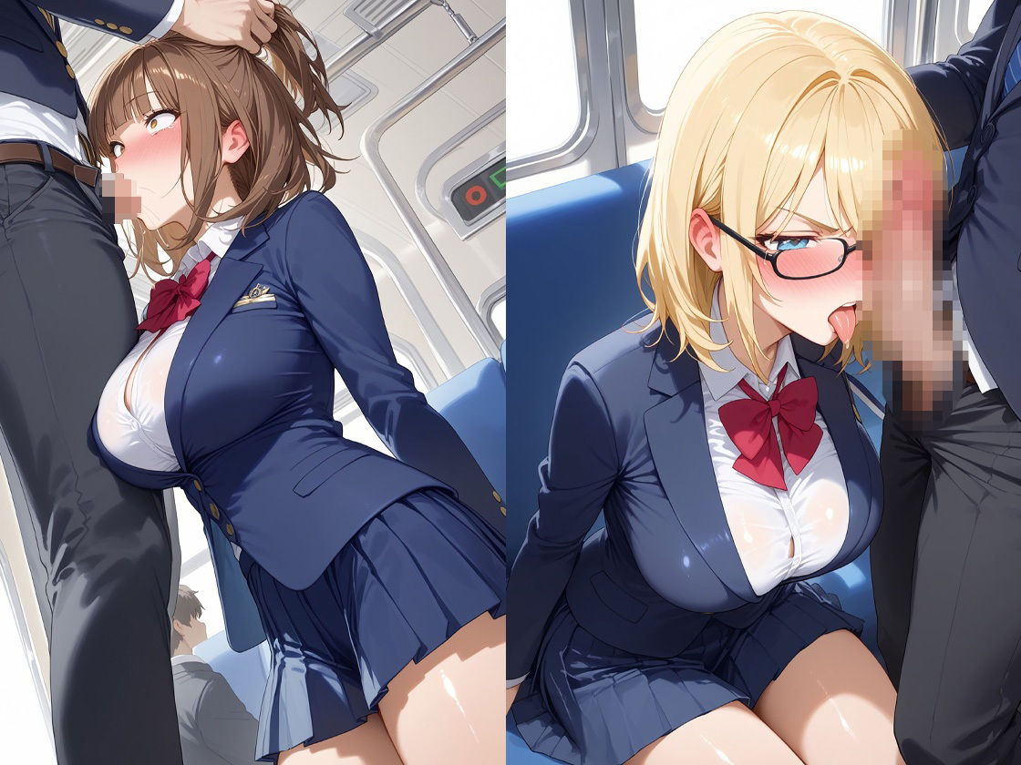 痴〇にがっつり中出しされちゃう制服巨乳ちゃん サンプル4ページ目