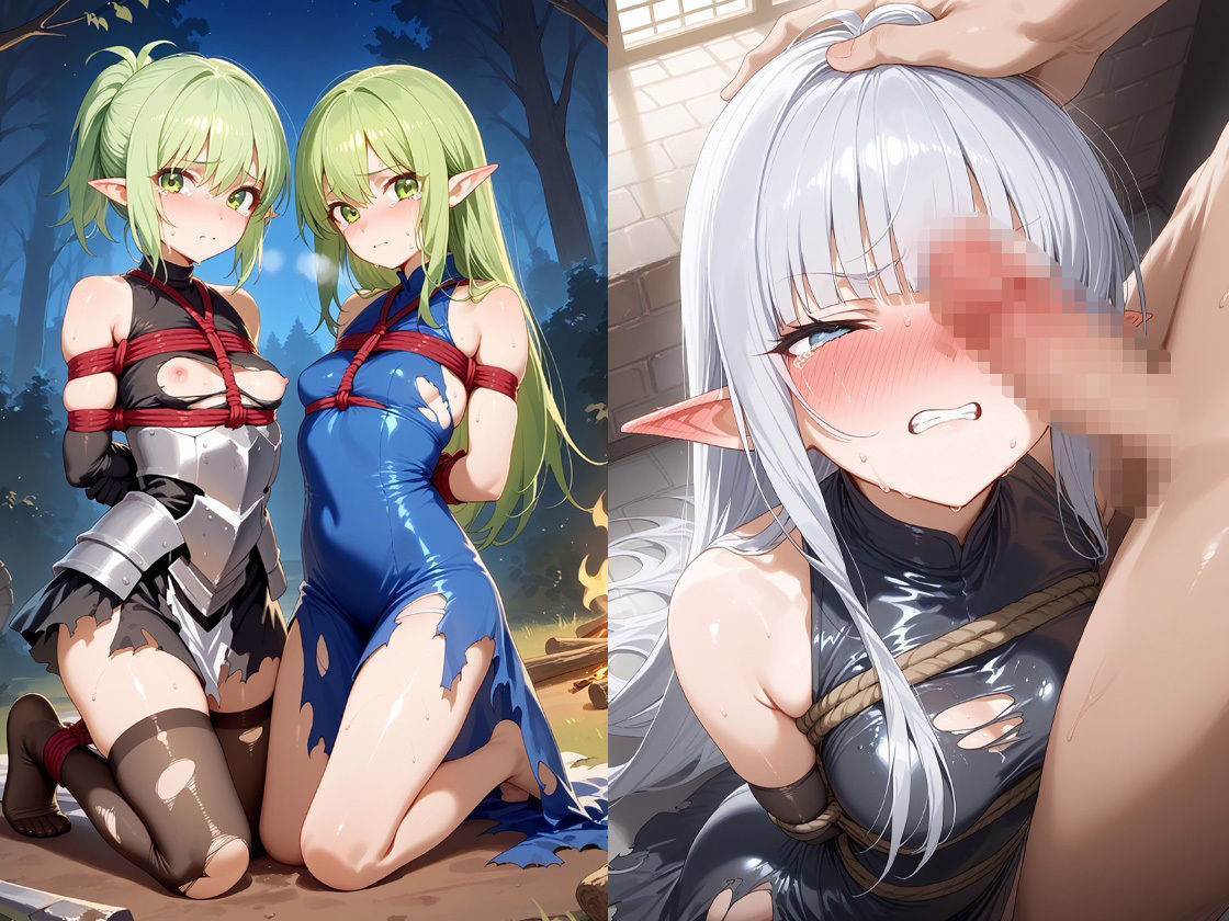 敗北＆奴●堕ちしちゃうエルフ騎士さん サンプル3ページ目