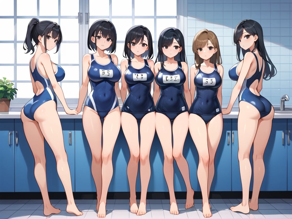 爆乳水泳部の夏合宿で、監督・コーチ・男子水泳部員と大乱交！ サンプル2ページ目