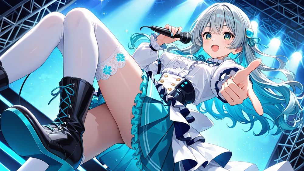 【FANZA専売】清楚銀髪と金髪アイドルの秘密プライベートレッスン【4K高画質】 サンプル3ページ目