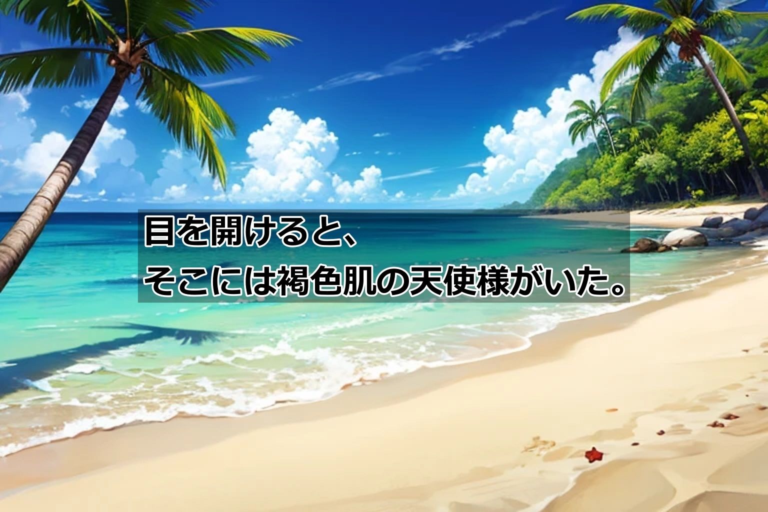 漂着したら褐色の女の子しかいない島だった サンプル3ページ目