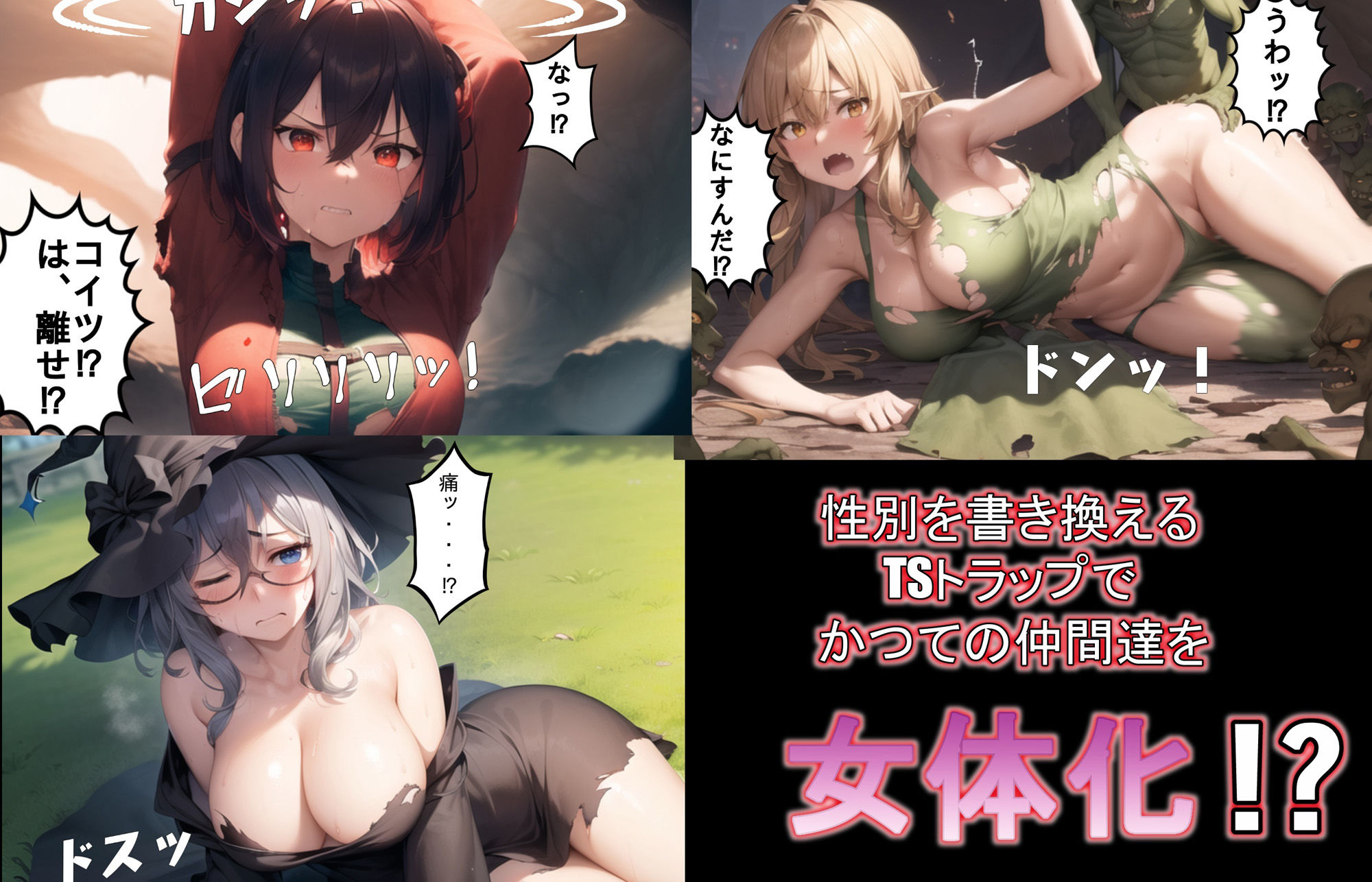 追放されたパーティにTSトラップで復讐配信 総集編 サンプル3ページ目