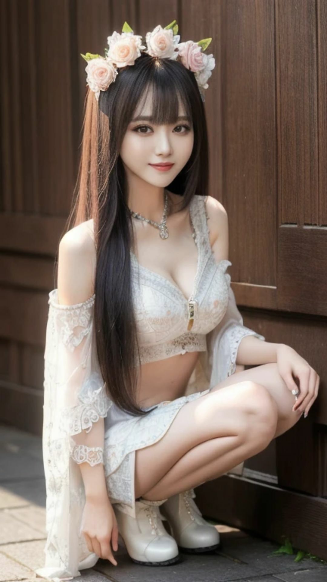 AIに巫女さんを描いてと言ったみた結果 サンプル7ページ目