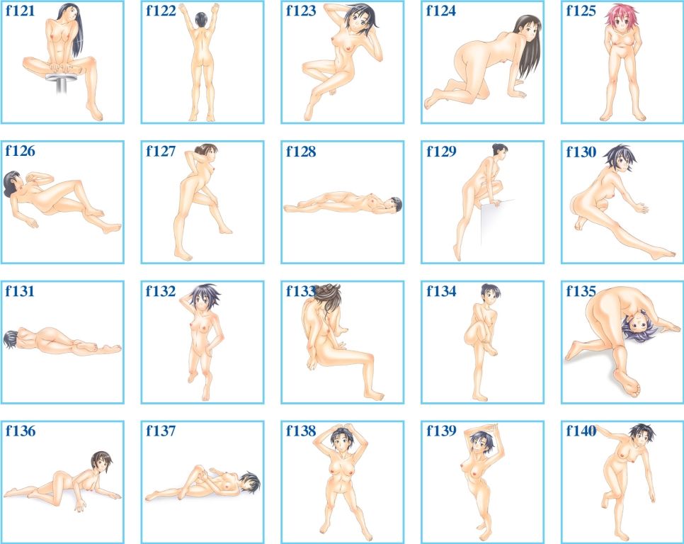 裸婦イラストポーズ集  vol.07 サンプル3ページ目