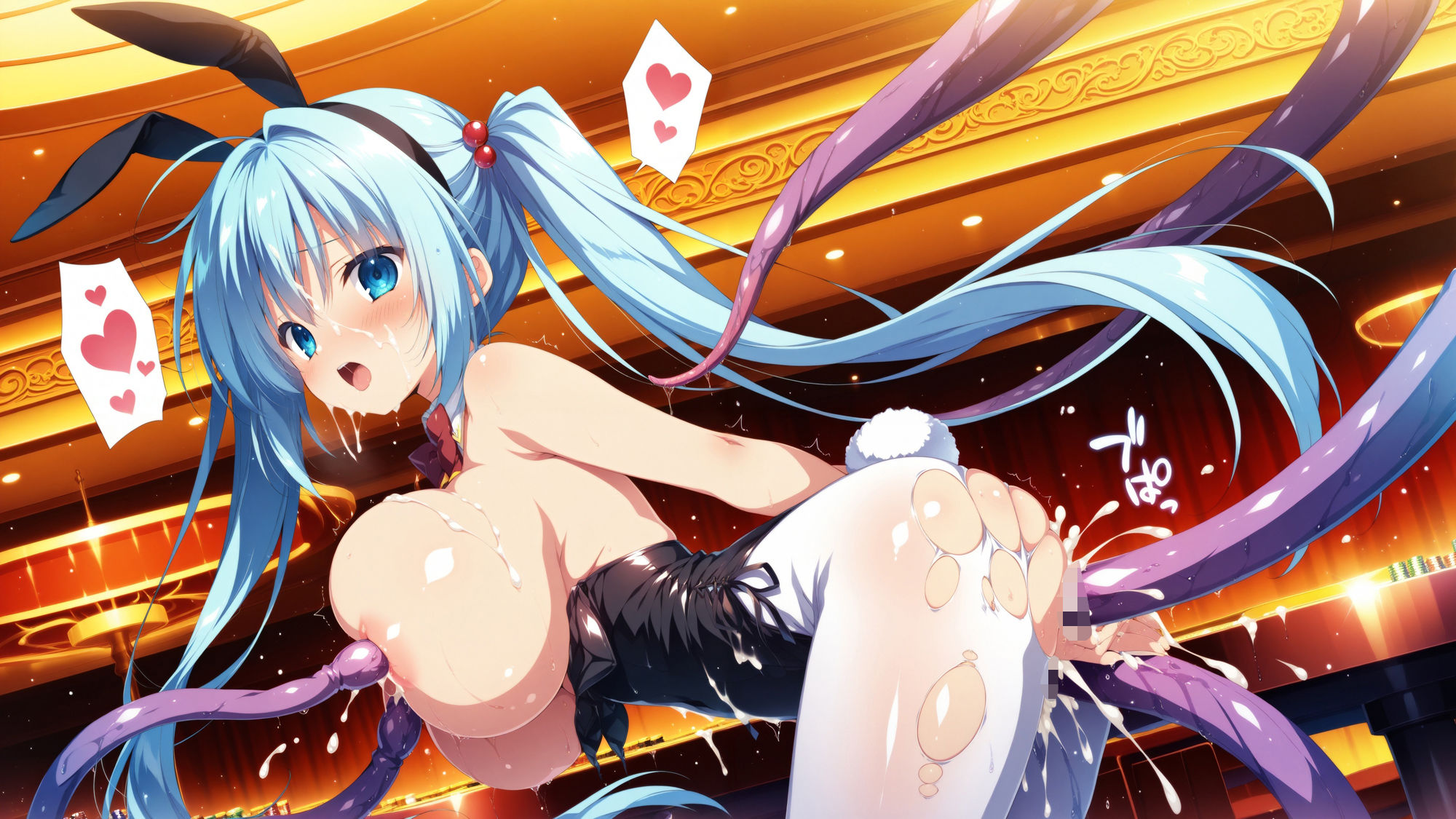 触手に囚われた少女達 〜バニーガール編〜 Vol.2 サンプル9ページ目