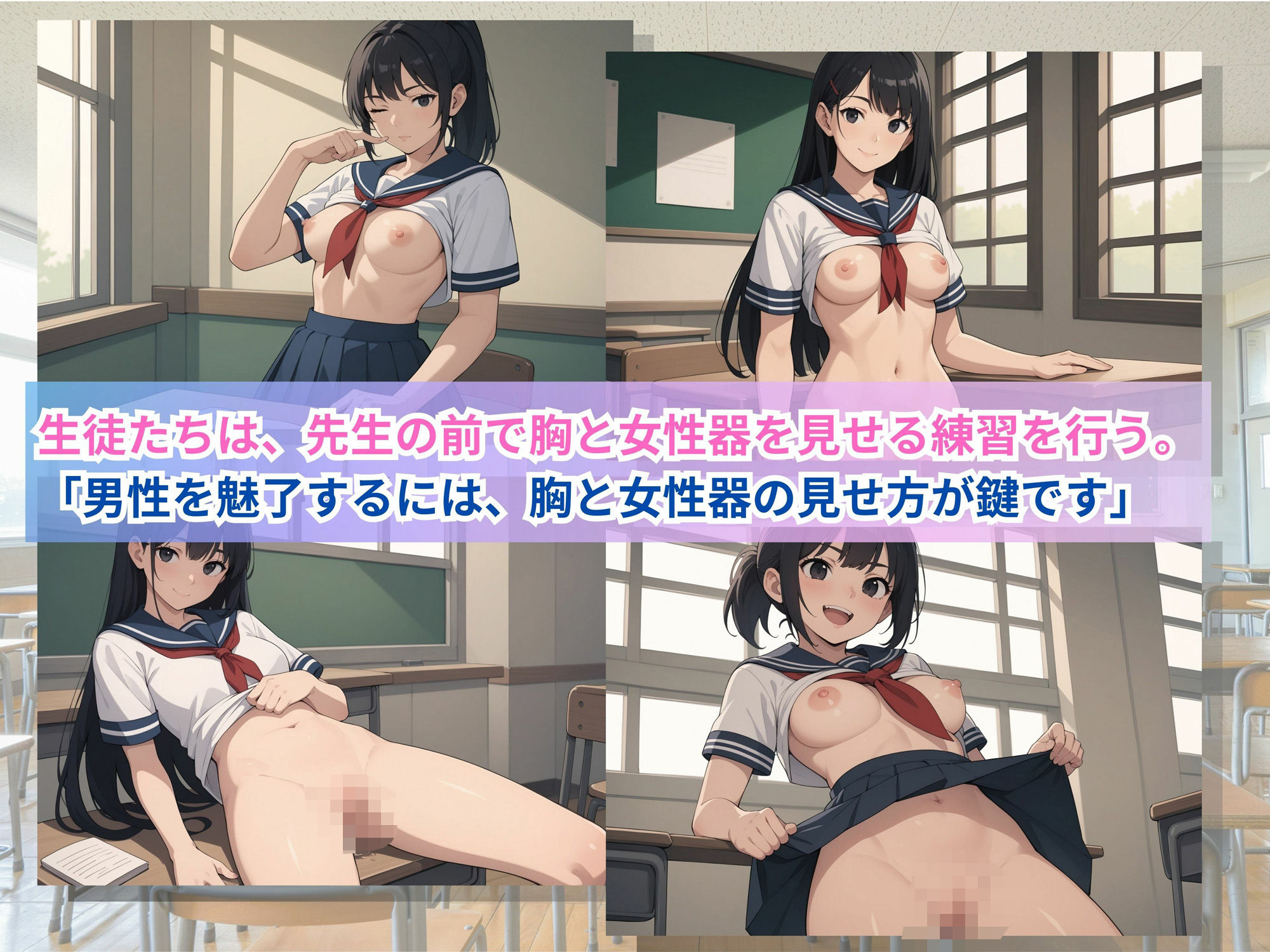 田舎女子校生へ性教育 サンプル4ページ目