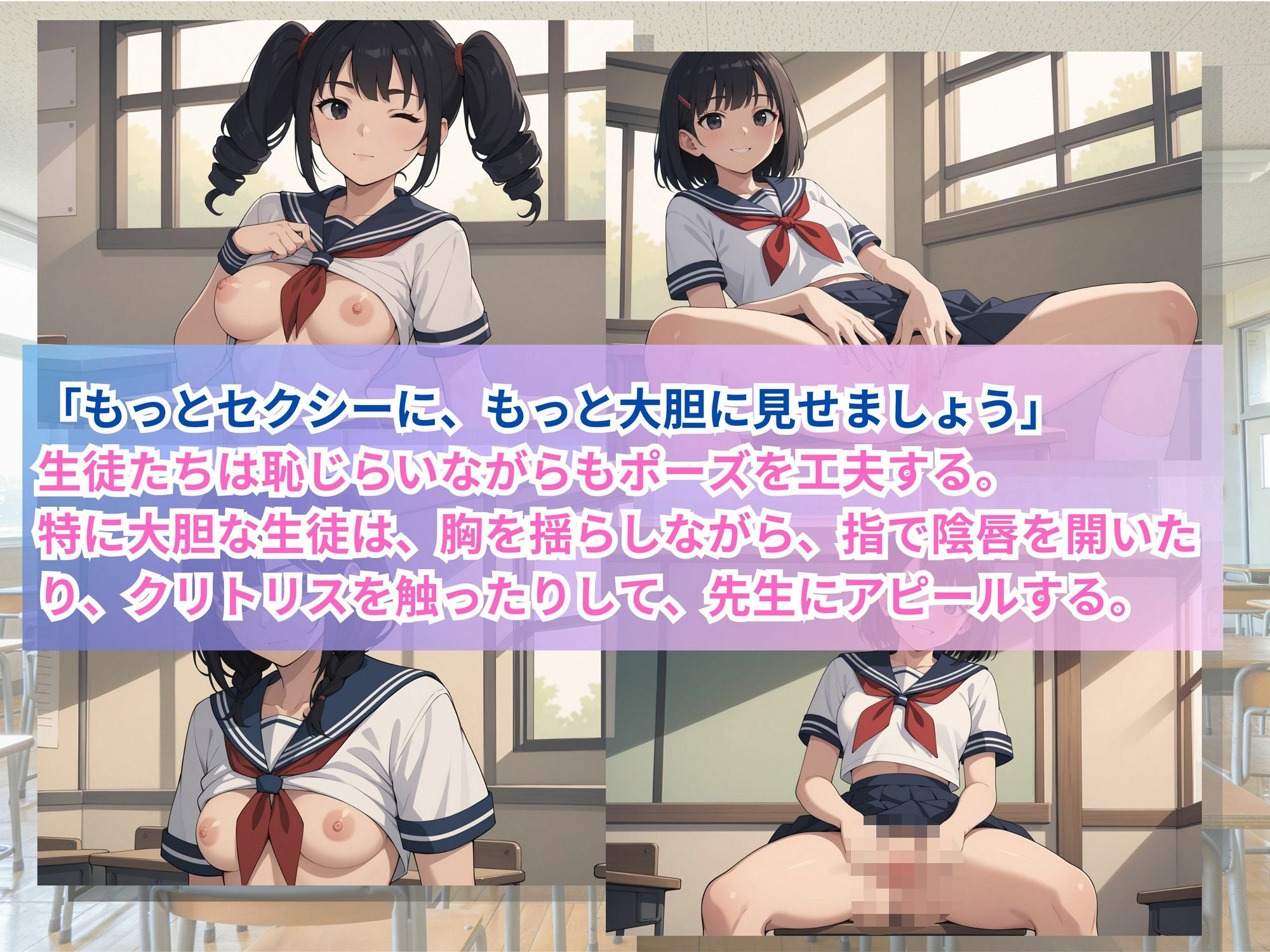 田舎女子校生へ性教育 サンプル5ページ目