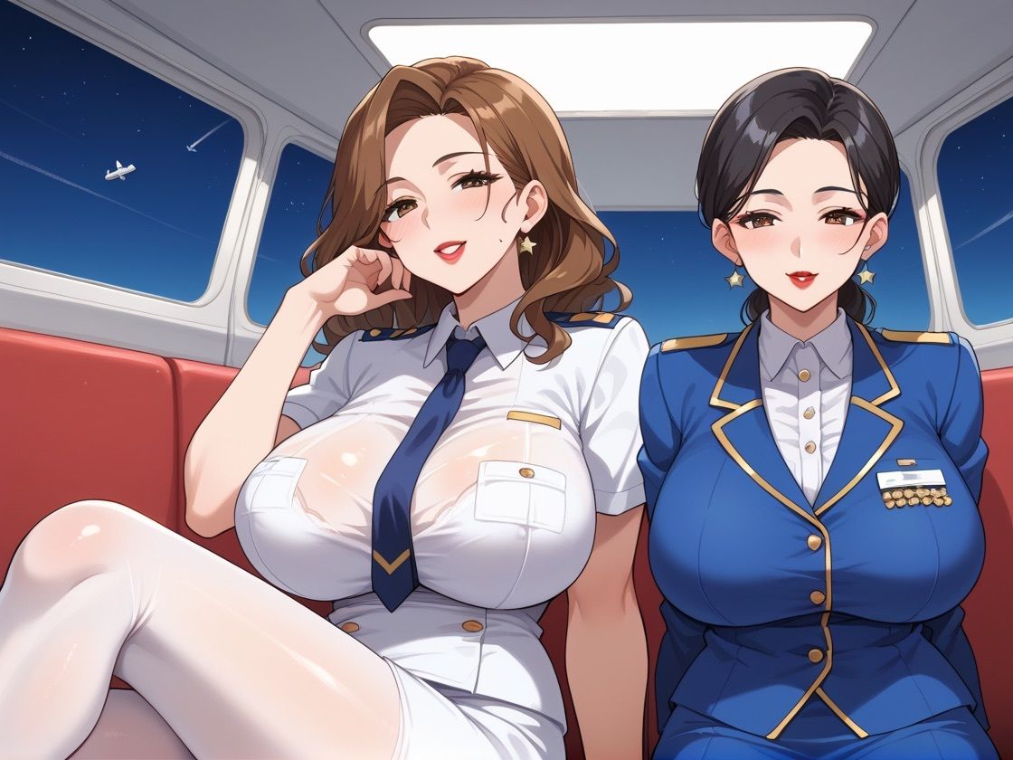 人妻フライトアテンダントとお空で生ハメセックス サンプル3ページ目