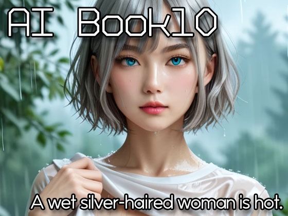 AI Book10 -A wet silver-haired woman is hot.-