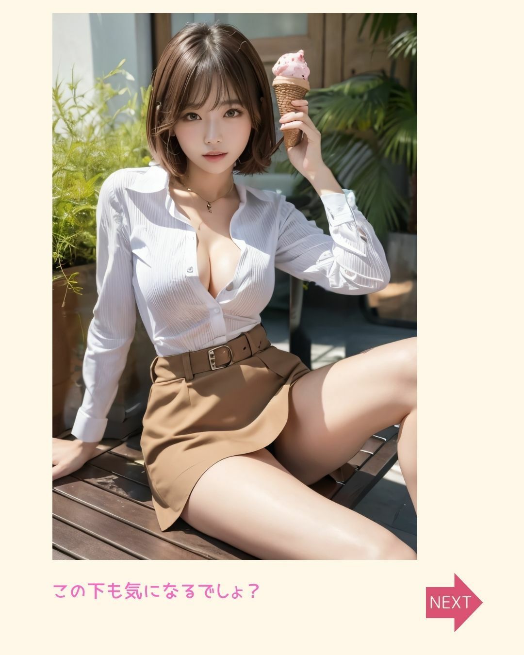 美女のもっと下が見たいんです！Vol.11｜春バージョン サンプル1ページ目