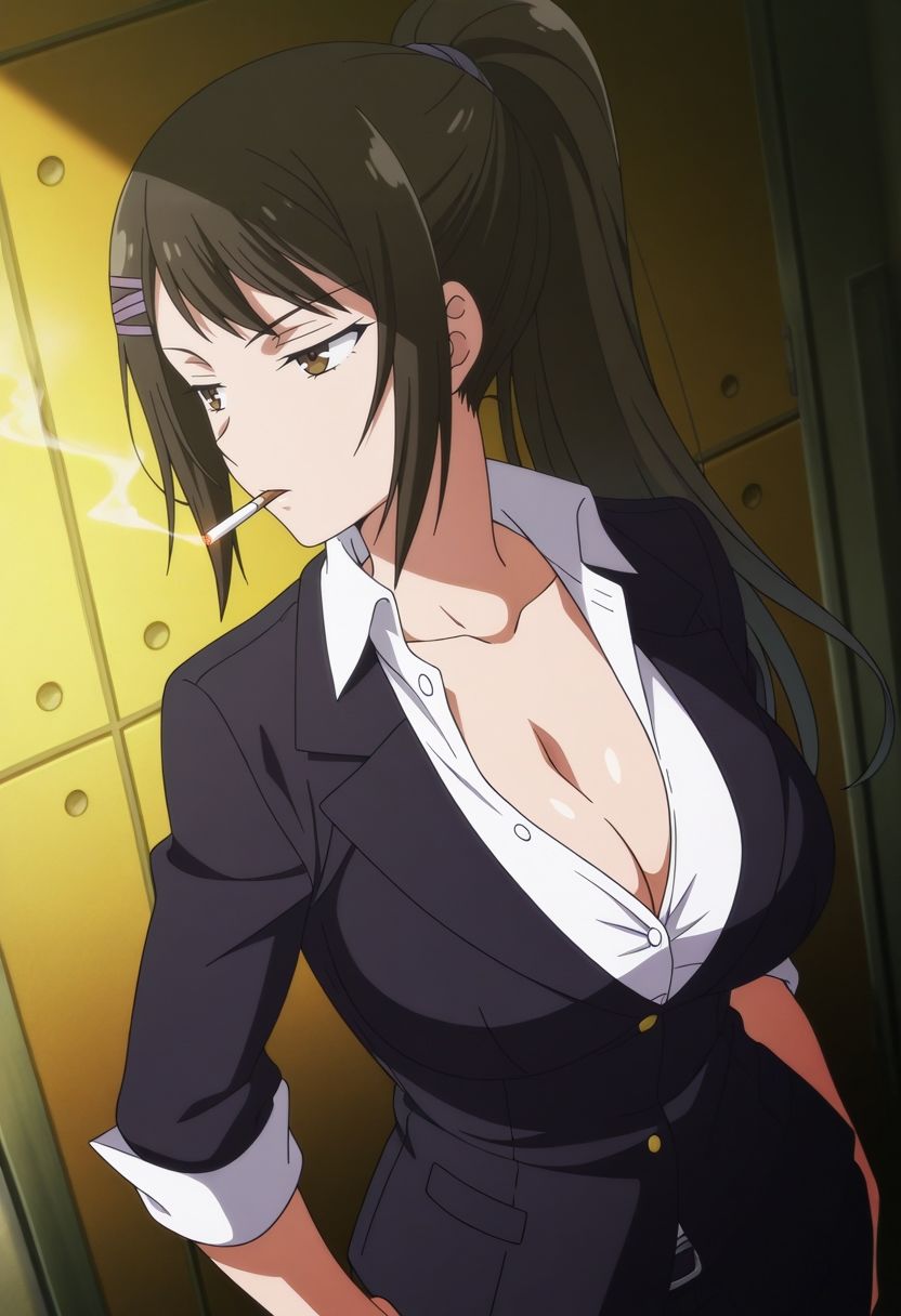 放課後ヒロインズ  茶柱佐枝 サンプル1ページ目