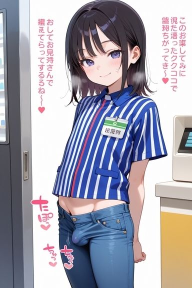 コンビニ店員の男の娘の変態サービス サンプル2ページ目
