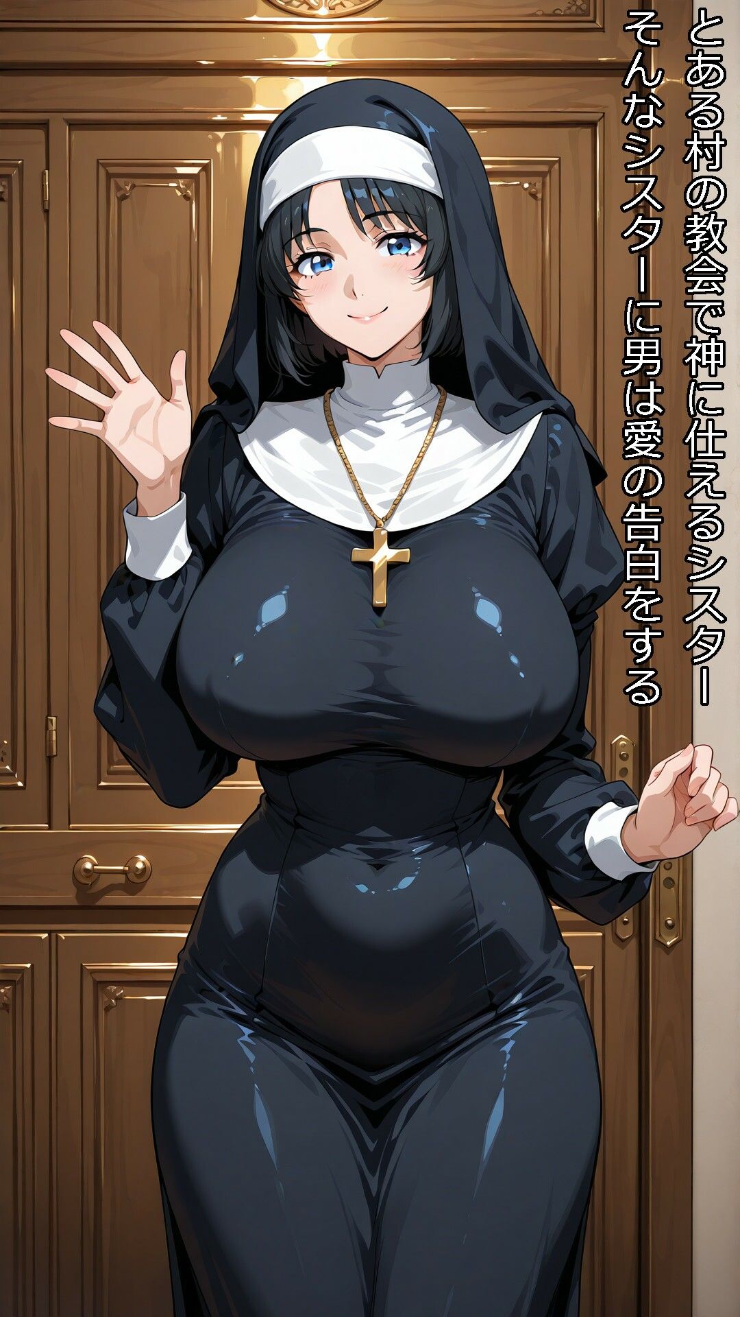 村一番の美人のシスターがドスケベ淫乱シスターになるまで サンプル1ページ目