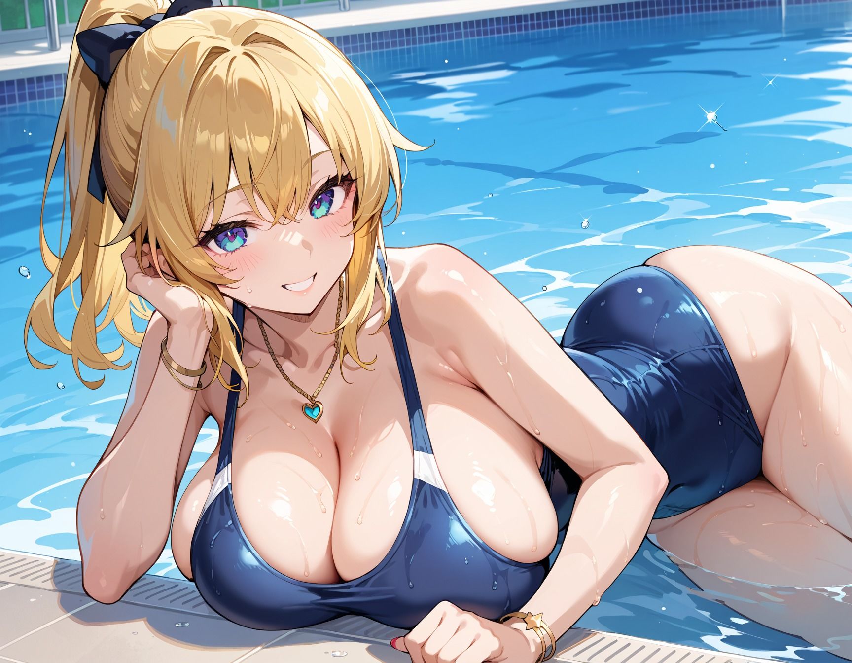 【高画質画像集】爆乳水泳部ギャルマネージャー サンプル4ページ目