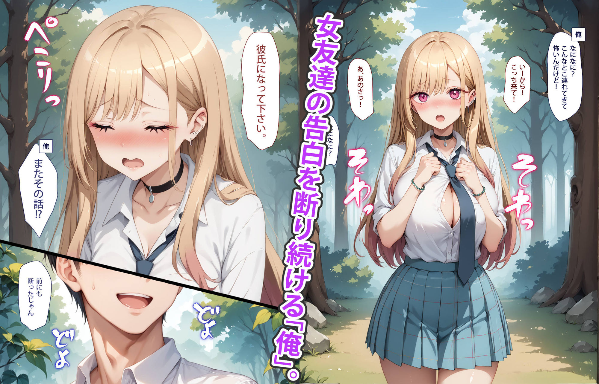 【体験版有】女友達、オナホになる。〜喜◯川海夢ちゃんがグイグイ来るだけのお話〜 サンプル1ページ目