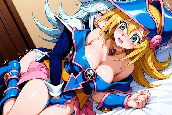 ブ◯マジ・ガールとサ◯レント・マジシャン百合プレイ サンプル2ページ目