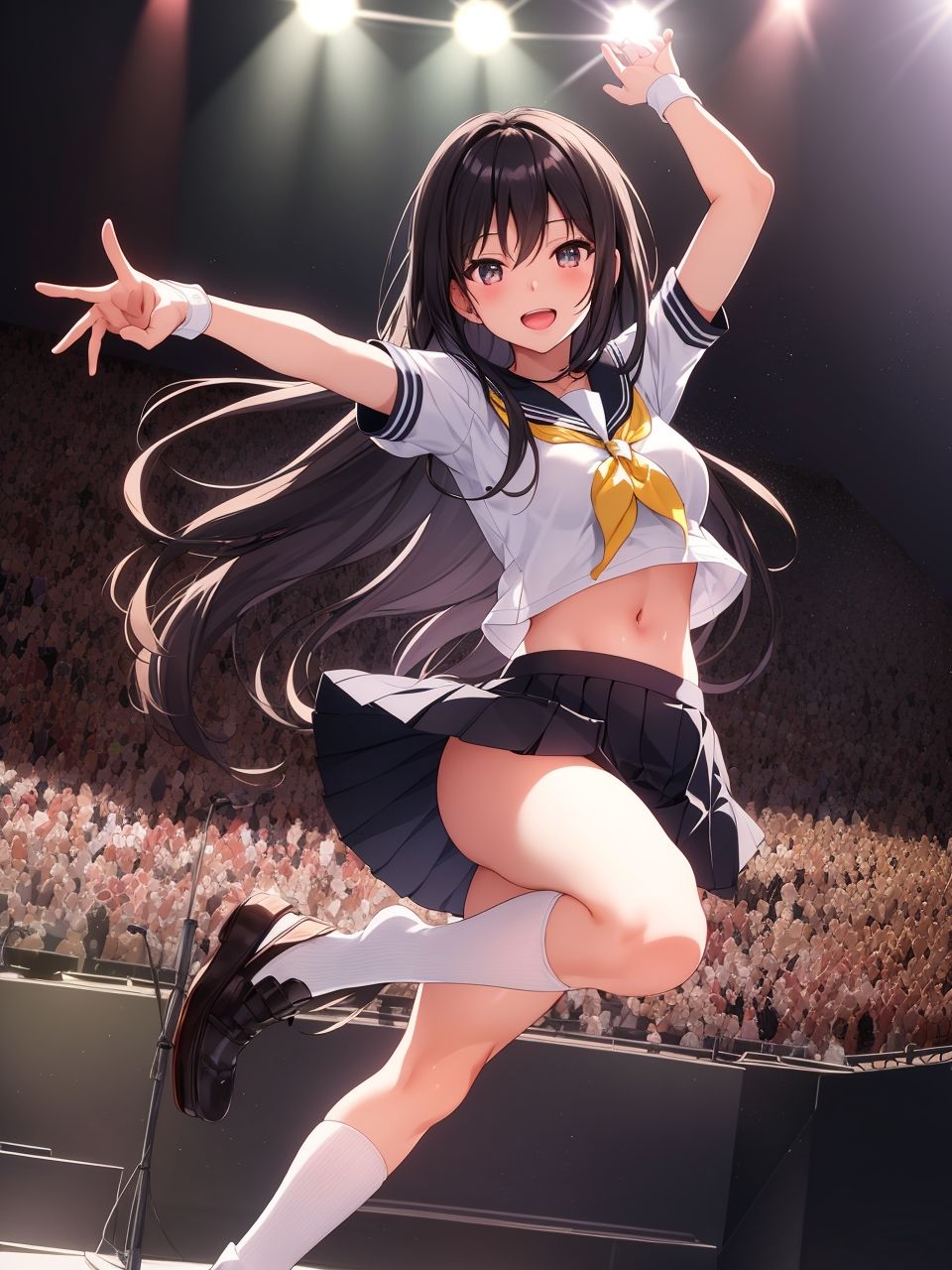 スポットライトを浴びた美少女たち〜AIイラスト集〜 サンプル3ページ目