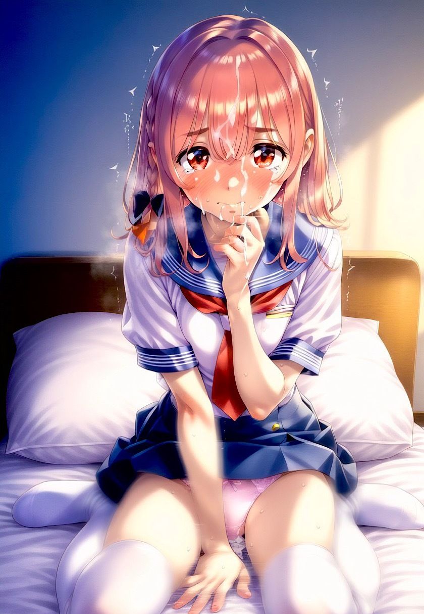 今日のおかず ◯女お借りします 桜◯ 墨 制服バージョン サンプル7ページ目