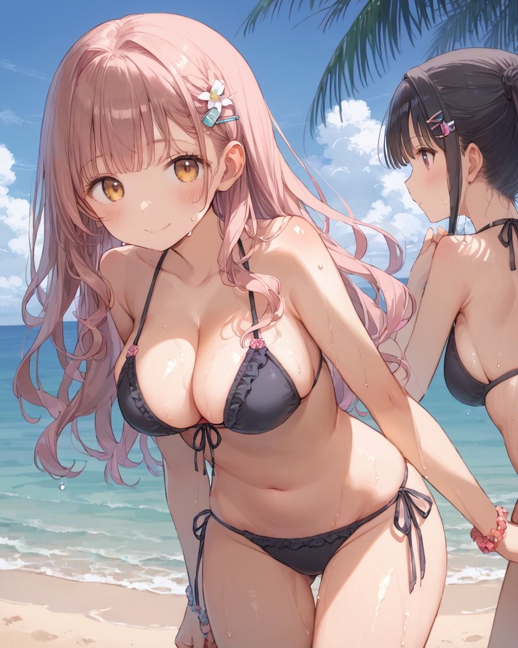 わからせセックス！地雷ちゃんに真夏のビーチで汗だく孕ませ サンプル4ページ目