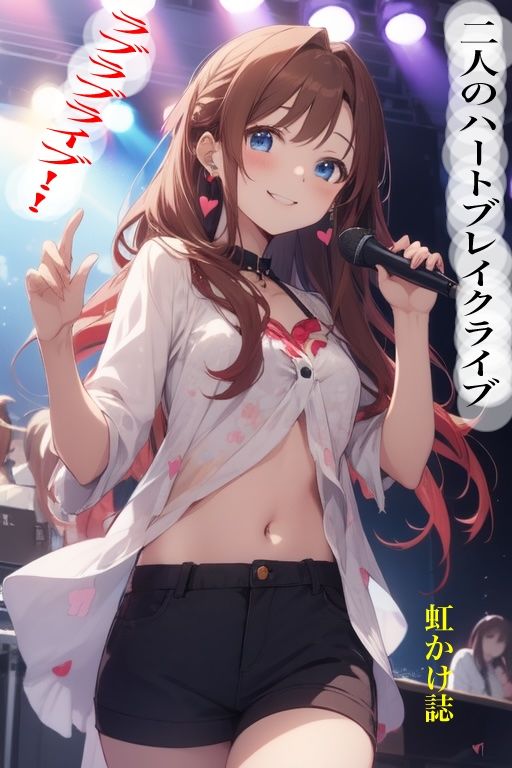 虹かけ誌  二人のハートブレイクライブ  ラブラブライブ！！ サンプル6ページ目