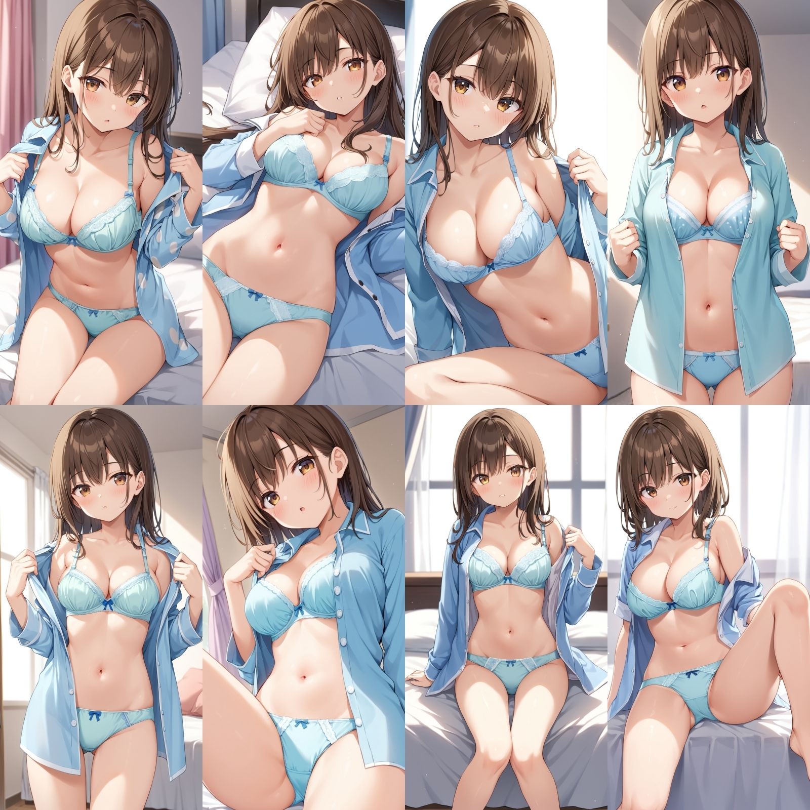パジャマを脱いで誘惑してくる彼女【500枚】 サンプル1ページ目