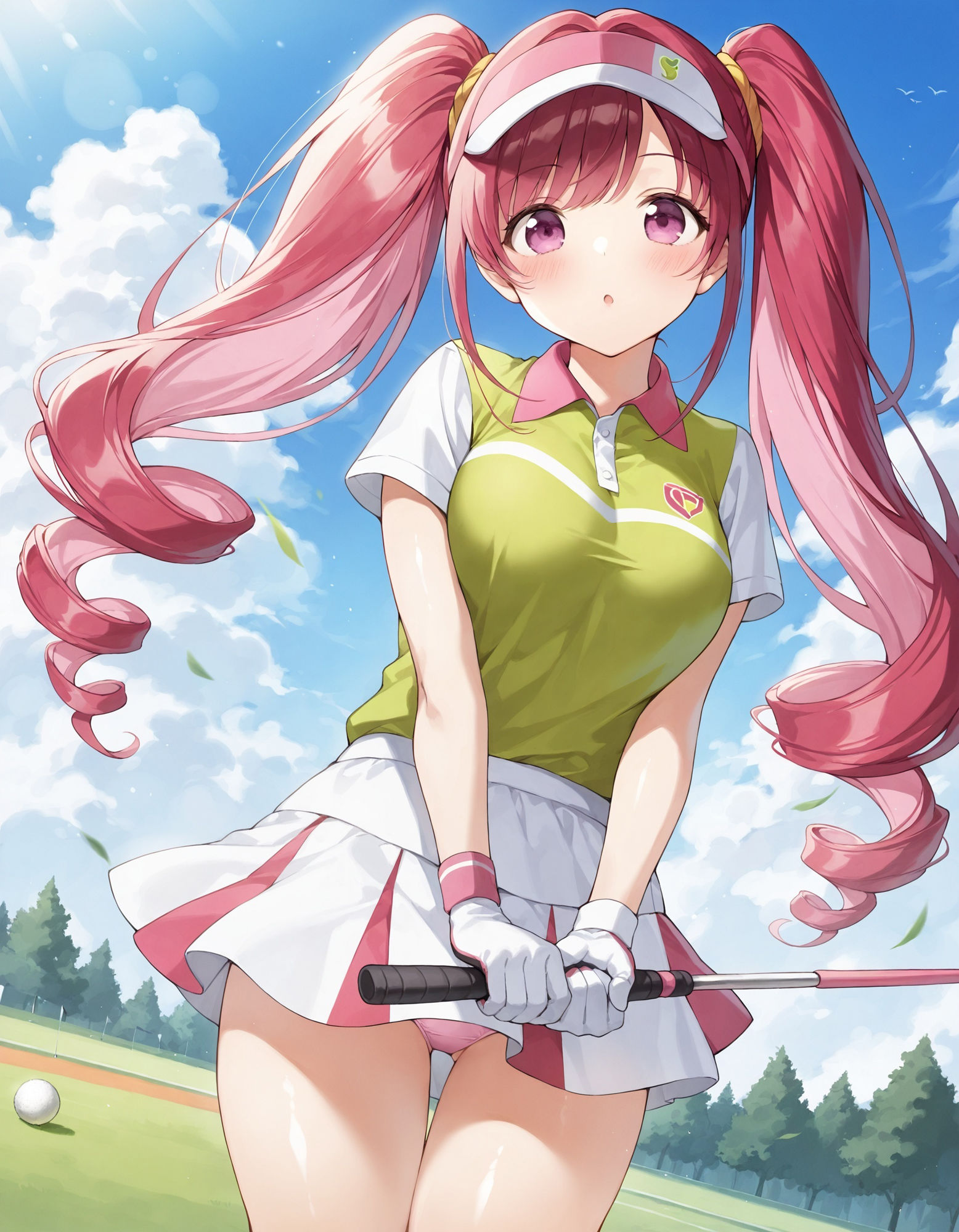 ゴルフウェアでパンチラ サンプル4ページ目