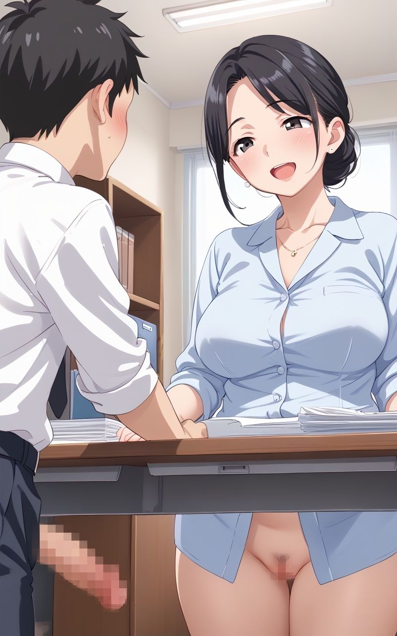 爆乳人妻上司と残業…声、我慢できますか？ サンプル3ページ目